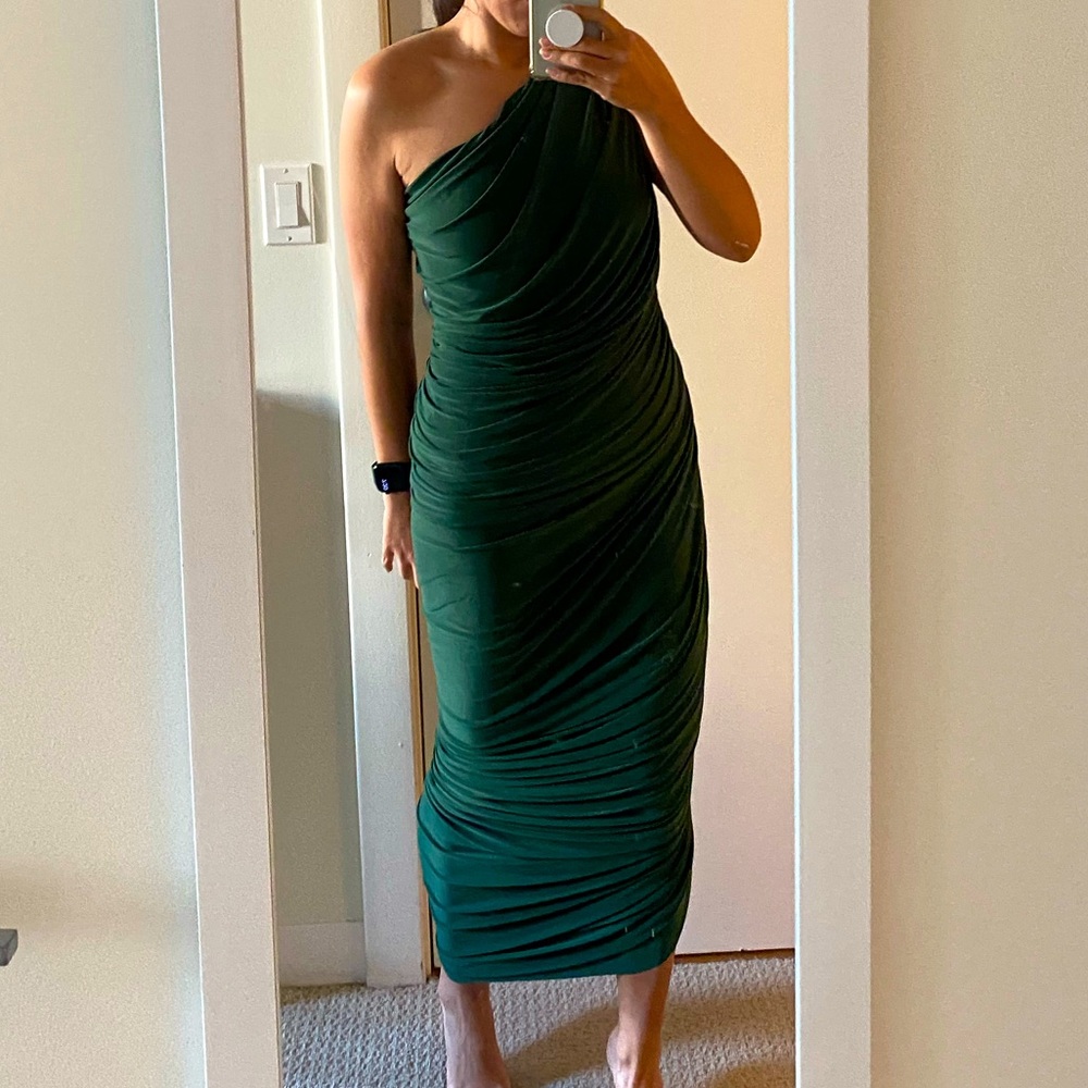 Norma Kamali dress - forest green